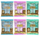 Tinkyada front packaging showing three organic gluten-free shapes and shelf-ready convenience