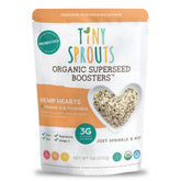 Tiny Sprouts front packaging showing organic superseed benefits