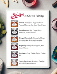 Tiptree jar on a breakfast table with toast and cheese, suggests serving inspiration