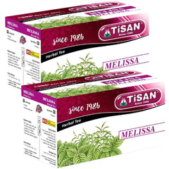 Tisan brand front packaging showing 40 individually wrapped tea bags and freshness