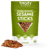 TIVOZY front packaging showing 2 lb pouch and honey-roast benefit