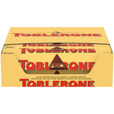 Toblerone front packaging showing 20-bar bulk box for easy gifting
