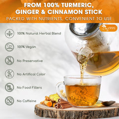 TOG999 tea in mesh infuser steeping for strong aromatic cup