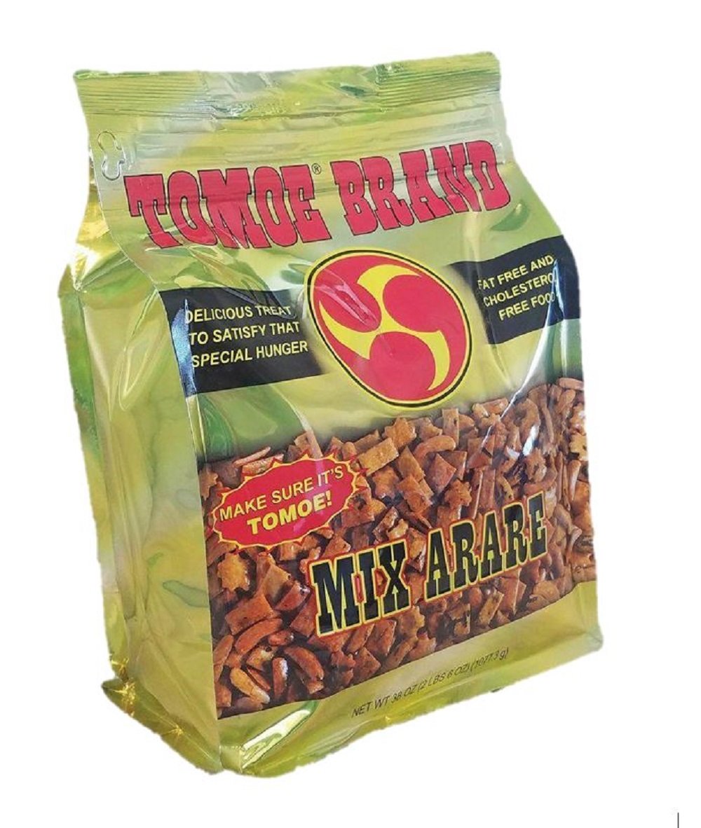 Tomoe Brand front packaging showing 38 oz bag and resealable top for freshness
