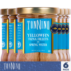 Tonnino close-up of tuna texture highlighting premium flaky quality