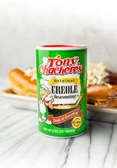 Tony Chachere's Bold Creole sprinkled on steak, enhances savory crust