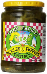 Tony Packo's jar front view showing label and 24 oz jar for easy identification