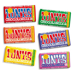 Tony's Chocolonely front packaging bundle shown — easy gifting option