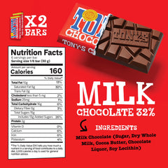 Tony's Chocolonely milk caramel sea salt bar open to show caramel contrast benefit
