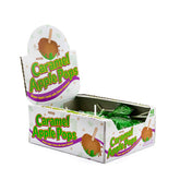 Tootsie Roll front box showing 48-count caramel apple pops for easy stocking