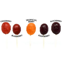 Tootsie Roll Charms Blow Pops individual wrapper close-up highlighting freshness and convenience