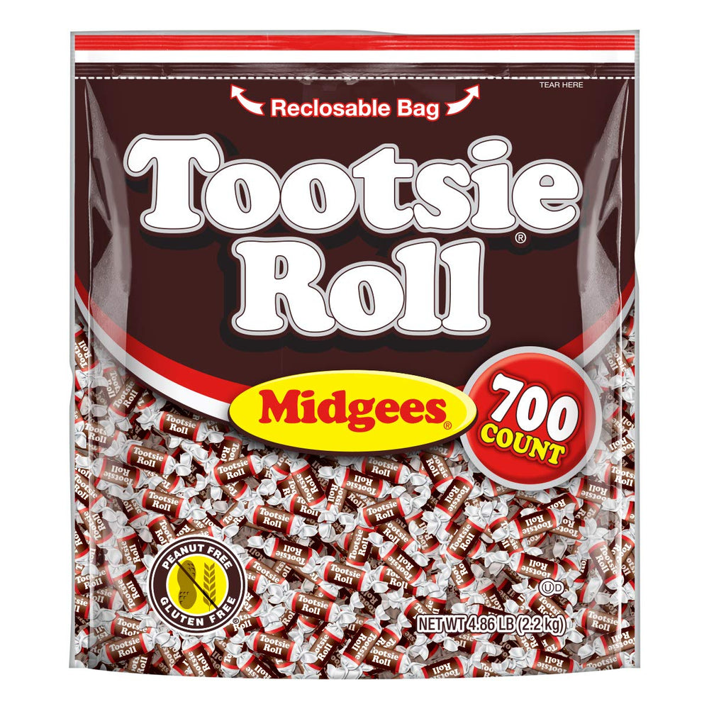 Tootsie Roll front packaging showing 700 count for easy bulk buying