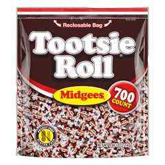Tootsie Roll front packaging showing 700 count for easy bulk buying