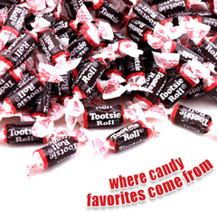 Tootsie Roll Midgee cross-section showcasing chewy texture and payoff