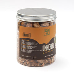 TopFood canister with cashews for scale demonstrating travel-friendly size