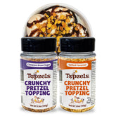 TOPZELS front packaging showing two 3.5 oz bags and flavor names