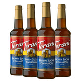 Torani bottle front packaging showing flavor and pack size for easy choice