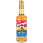 Torani cupcake syrup front bottle showing branding and size benefit