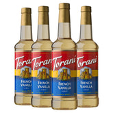 Torani French Vanilla front packaging showing bottle and label for easy identification