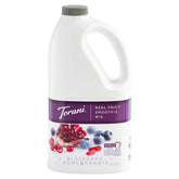 Torani front packaging showing blueberry pomegranate flavor and easy pouring