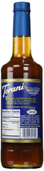Torani pump closeup dispensing syrup for mess-free, consistent pouring