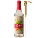 Torani Puremade front packaging showing bottle and pump for easy serving