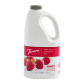 Torani bottle front view showing smoothie mix and clear branding benefit convenience