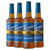 torani front packaging showing sugar free caramel and bottle benefits