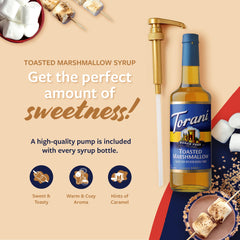 Torani syrup pouring into coffee demonstrating fast blending and dessert flavor