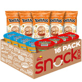 Tostitos front packaging showing chip and dip set for easy serving