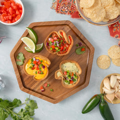 Tostitos salsa in bowl with tortilla chips illustrating party-ready dipping benefit