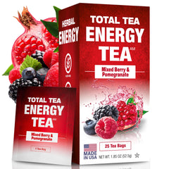Total Tea front packaging showing 25 tea bags and product name for quick identification