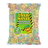 TOXIC WASTE front pack shot showing assorted flavors and bold branding, enticing flavor curiosity