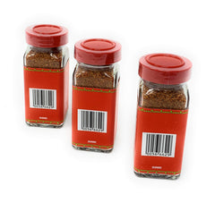 Trader Joe's seasoning on mango slices, enhancing sweet citrus fruit