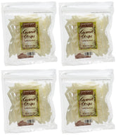 Trader Joe's front packaging showing four 6 oz coconut strip bags and convenience