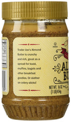 Trader Joe's jar next to measuring spoon showing size and label, handy portion reference