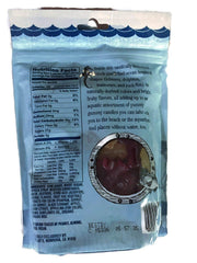 Trader Joe's close-up of gummy fish texture and shape highlighting chewy appeal