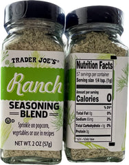Trader Joe's ranch seasoning blended into bowl dip served with veggies for party-ready snacking