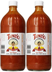 Trader Joe's Tapatio two 32 fl oz bottles front packaging showing brand and size, ready-to-use