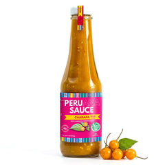 TRADICIÓN PERUANA front bottle shot showing bold label and serving suggestion