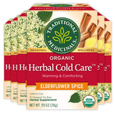 Traditional Medicinals front packaging showing 96-count and elderflower spice benefits