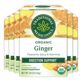 Traditional Medicinals front packaging showing 96 tea bags and organic claim warming support