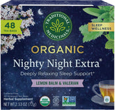 Traditional Medicinals front box showing product name and organic badge for trustworthy sleep support