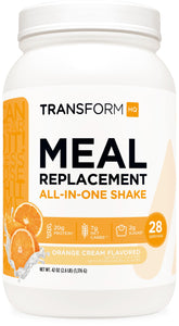 TransformHQ front packaging showing bottle and servings, clear product benefit
