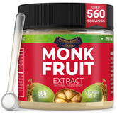 Transparency Foods monk fruit front packaging showing clear bottle and label benefits