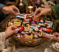TREATBASKET chocolates displayed in a bowl ready for parties and easy serving