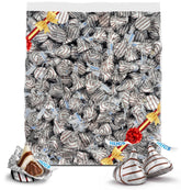 TREATBASKET front packaging of 2 lb Kisse's HUGS bulk bag for easy serving