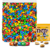 TREATBASKET M&M peanut front packaging showing resealable party bag and easy sharing