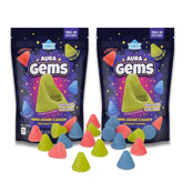 Trendy Treats front packaging shows colorful aura gems and brand appeal