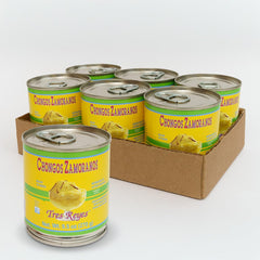 Tres Reyes front can showing label and creamy chongos, evokes authentic flavor and freshness